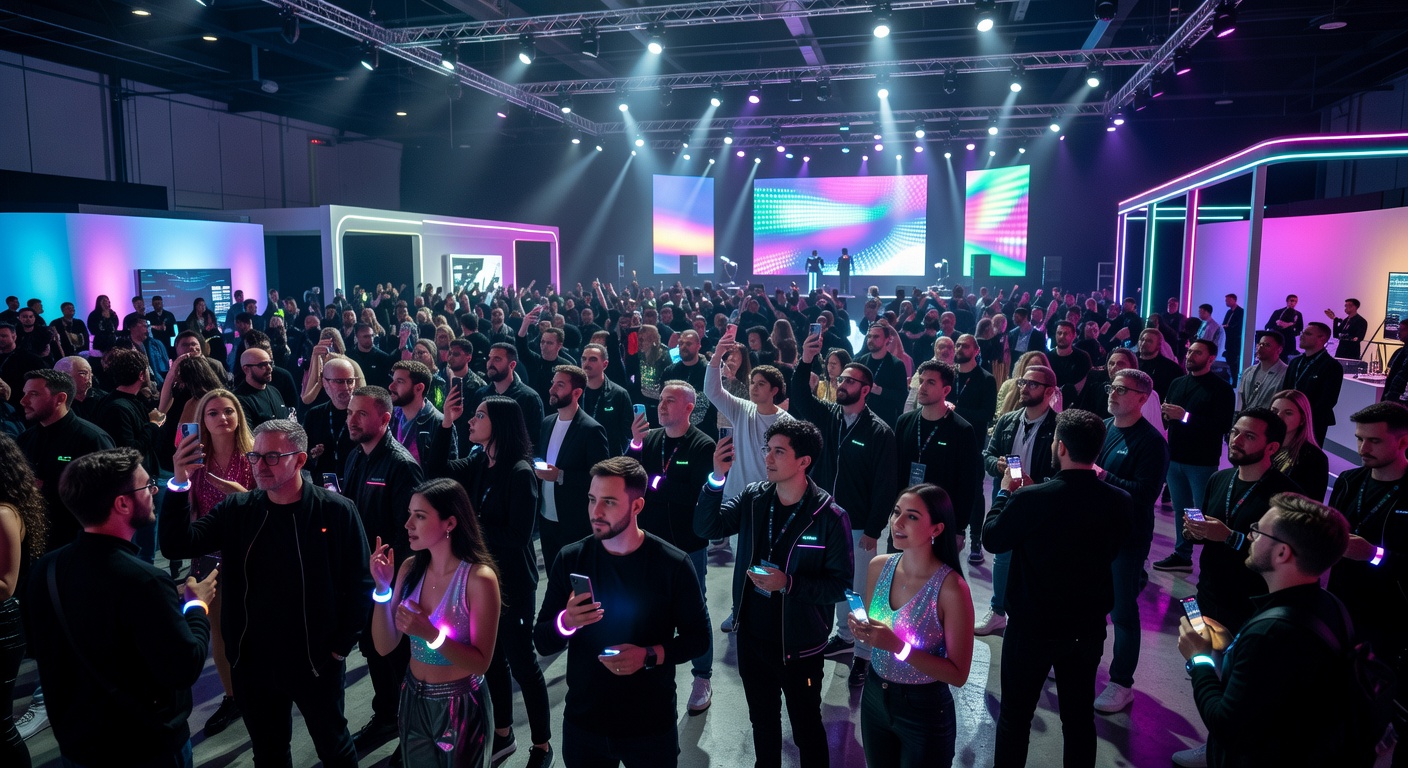 Tech convention audience